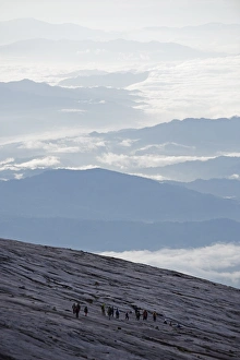Hikers, Kinabalu National Park, location of Malaysias highest mountain at 4095m