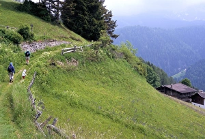 Ortisei Prints: Hikers on Ortisei (St