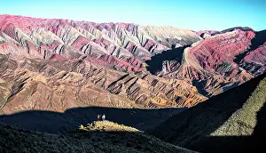 Gear Prints: Hikers at Serrania de Hornocal, Humahuaca, Jujuy, Argentina