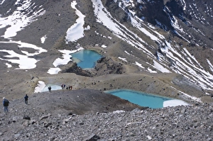 Hikers on Tongariro Crossing trek
