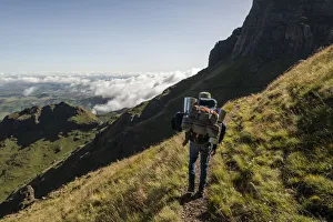 Pants Prints: Hiking up to the Amphitheatre, Drakensberg Mountains