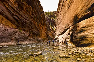 Recreational Pursuits Prints: Hiking along the Sand Hollow Trail, Utah, United States of America, North America