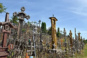 Lithuania Prints: Hill of Crosses, near Siauliai, Lithuania, Europe