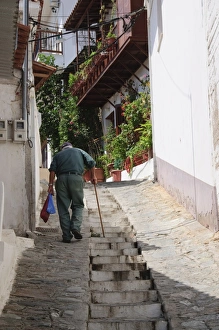 Images Dated 27th August 2008: Hill town of Glossa, Skopelos, Sporades Islands, Greek Islands, Greece, Europe