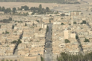 Syrian Prints: Hill top view of city