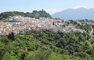 Terracotta Prints: Hill top village of Gaucin, Malaga province, Andalusia, Spain, Europe