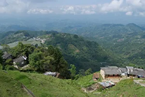 Images Dated 5th February 2009: Hills and coffee plantations near Manizales, Colombia, South America