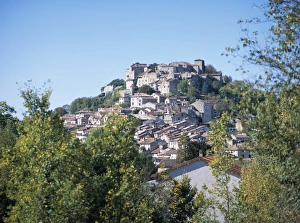 Hill Town Prints: Hilltop bastide town of Cordes sur Ciel, northwest of Albi, Midi-Pyrenees, France, Europe