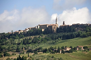 Pienza Prints: Hilltop town of Pienza, UNESCO World Heritage Site, Val d Orcia, Tuscany, Italy, Europe