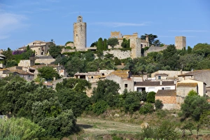 Costa Brava Prints: Hilltop village, Pals, Costa Brava, Catalonia, Spain, Europe