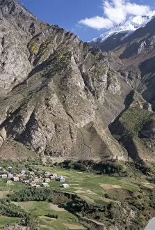 Himalayan Prints: Himalayan mountain village in Chenab Valley near Keylong