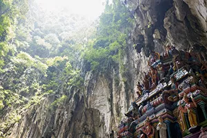 Caves Prints: A Hindu Shrine within the Batu Caves, near Kuala Lumpur, Malaysia, Southeast Asia, Asia