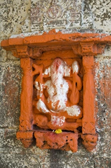 Maheshwar Prints: Hindu shrine to Ganesh the elephant god