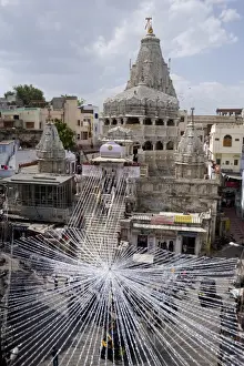 Udaipur Prints: Hindu temple Jagdish Mandir, preparation for the Diwali festival celebrations