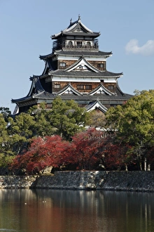 Forts Prints: Hiroshima Castle, Hiroshima, Western Honshu, Japan, Asia