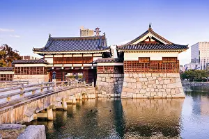 Main Prints: Hiroshima Castle with water moat