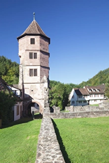 View Through Prints: Hirsau Abbey, monastery ruins, Black Forest, Baden Wurttemberg, Germany, Europe