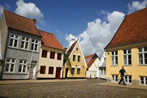 Side Walk Collection: The historic part of Aabenraa, Jutland, Denmark, Scandinavia, Europe