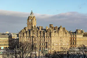 Edinburgh Prints: Historic architecture with a clock tower