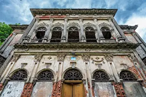 Columns Prints: Historic architecture showcases the past in Panam City in Bangladesh with intricate design elements