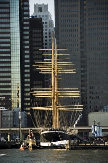 East River Prints: Historic boats moored at Pier 17 on the East River