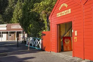 Greymouth Prints: Historic building evoking the west coasts gold-mining past, Shantytown, Greymouth
