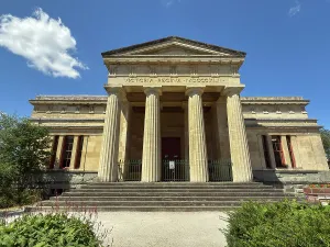 Columns Prints: Historic building houses museum and art gallery in Brecon, Powys, Wales