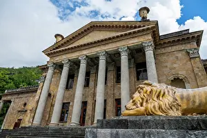 Front Prints: Historic building showcasing architectural design in Gagra