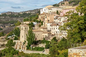 Historic Sites Prints: Historic buildings on steep hillside