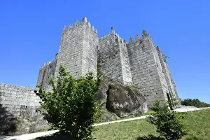 Minho Prints: Historic Castle, Guimaraes, UNESCO World Heritage Site, Minho, Portugal, Europe