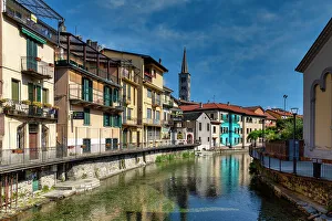 Historic Centre Prints: Historic center, Omegna, Lake Orta