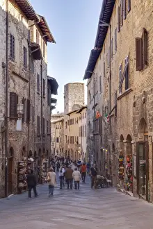 San Gimignano Prints: The historic centre of San Gimignano, UNESCO World Heritage Site, Tuscany, Italy, Europe
