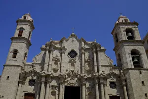 Old Havana Prints: Historic church, Old Havana, Cuba, West Indies, Central America