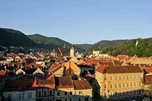 Brasov Prints: Historic city centre of Brasov, Transylvania, Romania