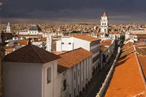 Bolivian Prints: Historic City of Sucre seen from Iglesia Nuestra Senora de La Merced (Church of Our Lady of Mercy)