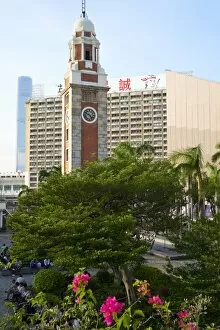 Contrast Collection: Historic Clock Tower, Tsim Sha Tsui, Kowloon, Hong Kong, China, Asia