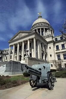 Civic Collection: Historic gun outside the Mississippi State Capitol