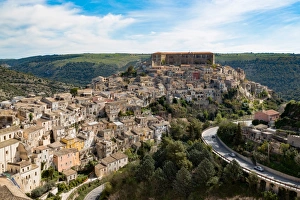 Ragusa Prints: The historic hill town of Ragusa Ibla, Ragusa, UNESCO World Heritage Site, Sicily