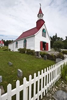 Images Dated 19th August 2009: The Historic Indians chapel in Tadoussac, Quebec, Canada, North America