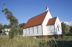 Anglican Prints: Historic Maori Anglican church dating from 1886