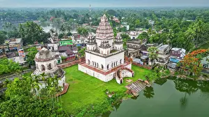 Remains Prints: Historic Puthia Rajbari Complex showcasing architecture and landscape of Bangladesh