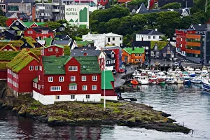 Images Dated 23rd January 2000: Historic Tinganes district, City of Torshavn, Faroe Islands, Kingdom of Denmark, Europe