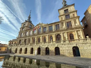 Center Prints: Historic Town Hall located in Toledo showcases architecture and cultural significance in Spain