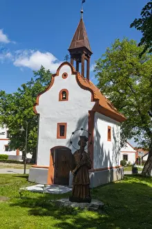 The historic village of Holasovice, UNESCO World Heritage Site, South Bohemia