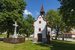 The historic village of Holasovice, UNESCO World Heritage Site, South Bohemia