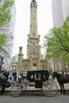 Images Dated 10th May 2008: The Historic Water Tower, North Michigan Avenue, Chicago, Illinois, United States of America
