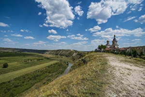 Moldova Prints: The historical complex of old Orhei (Orheiul Vechi), Moldova, Europe