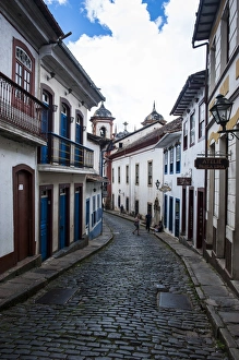 Minas Gerais Prints: Historical houses in the old mining town of Ouro Preto