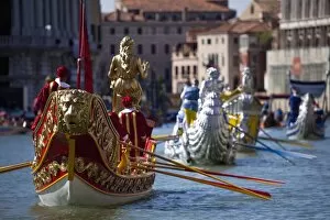 Images Dated 6th September 2009: Historical water pageant during the Regata Storica 2009, Venice, Veneto, Italy, Europe