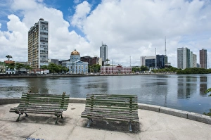 Pernambuco Prints: Historicla waterfront of Recife, Pernambuco, Brazil, South America